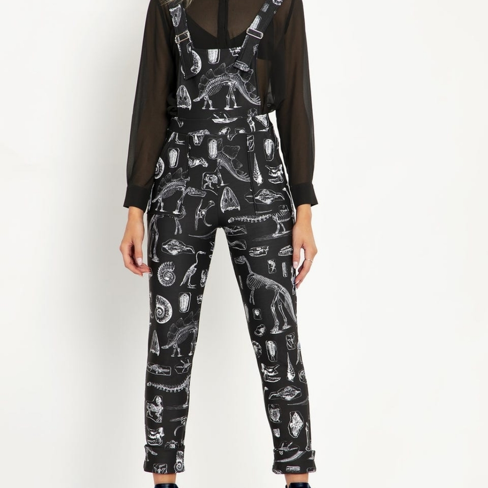 Blackmilk Dino Bones Overalls
